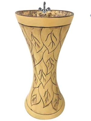 Megica Ceramic H-8 Ceramic One टुकड़ा Wash Basin