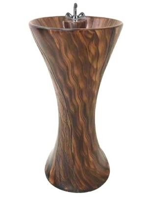 One Piece Two-Tone Glossy Finish Basin