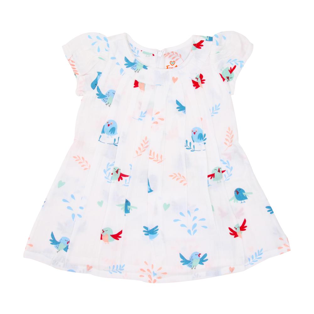 Organic Cotton Zip Sleeve Frock