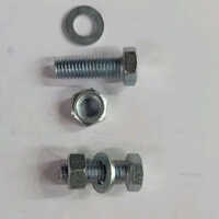 Mild Steel Polished Hex Nut Bolt Washer Set