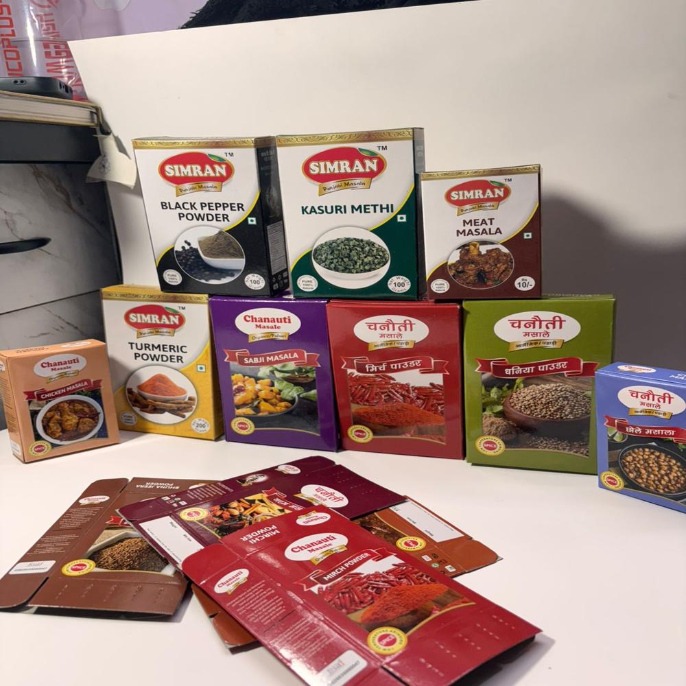 Masala packaging box 