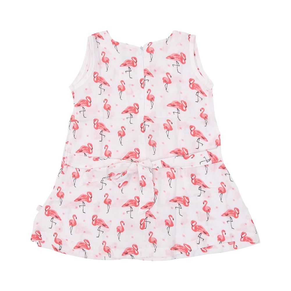 Organic Cotton Zip Sleeveless Frock