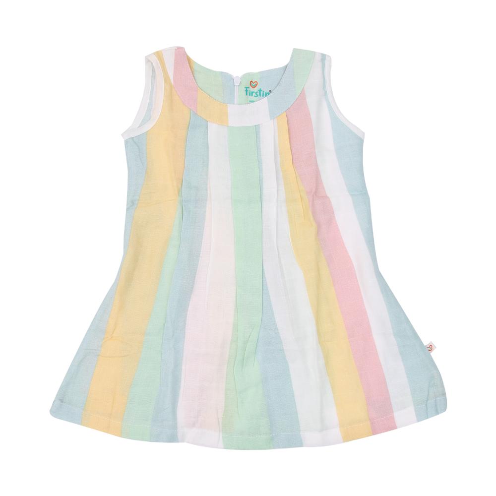 Organic Cotton Zip Sleeveless Frock