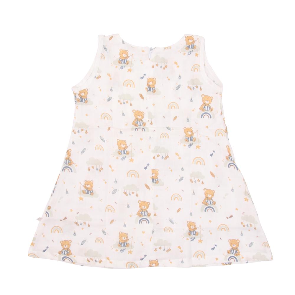 Organic Cotton Zip Sleeveless Frock