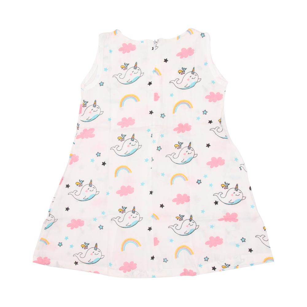 Organic Cotton Zip Sleeveless Frock