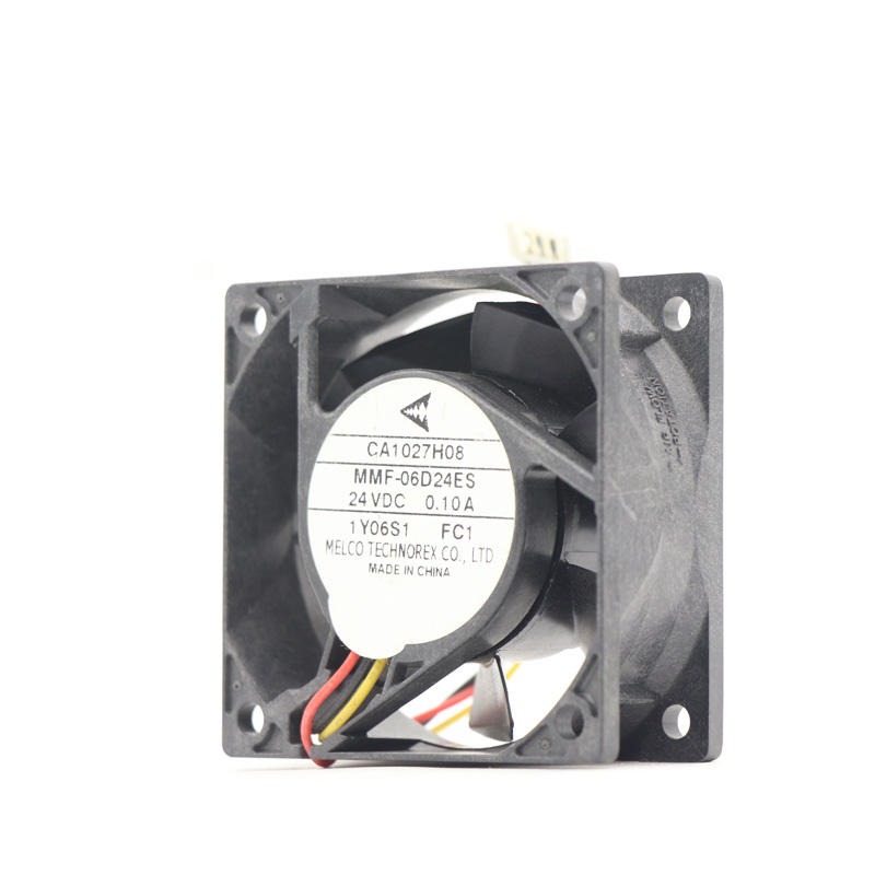 Mitsubishi MMF-06D24ES-FC1 MMF-06D24ES-FC4 24V DC 0.1A 6025 60X60X25mm 3 Wires 30CFM 2500RPM Inverter Compact Axial Cooling Fan