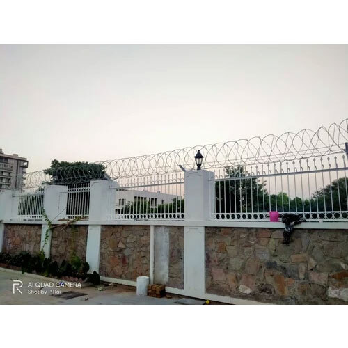 Flat Wrap Razor Coil Fencing - Application: Industrial Sites