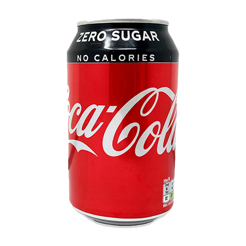 330 Ml Zero Sugar Coca-Cola - Alcohol Content (%): Nil