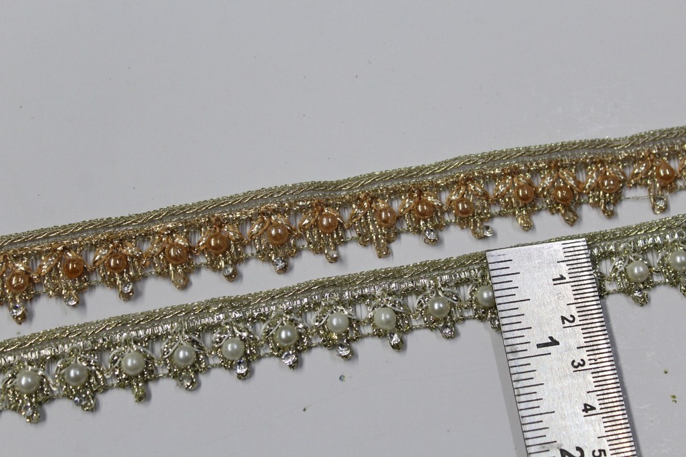 Handwork Moti Lace - Color: Golden Shade