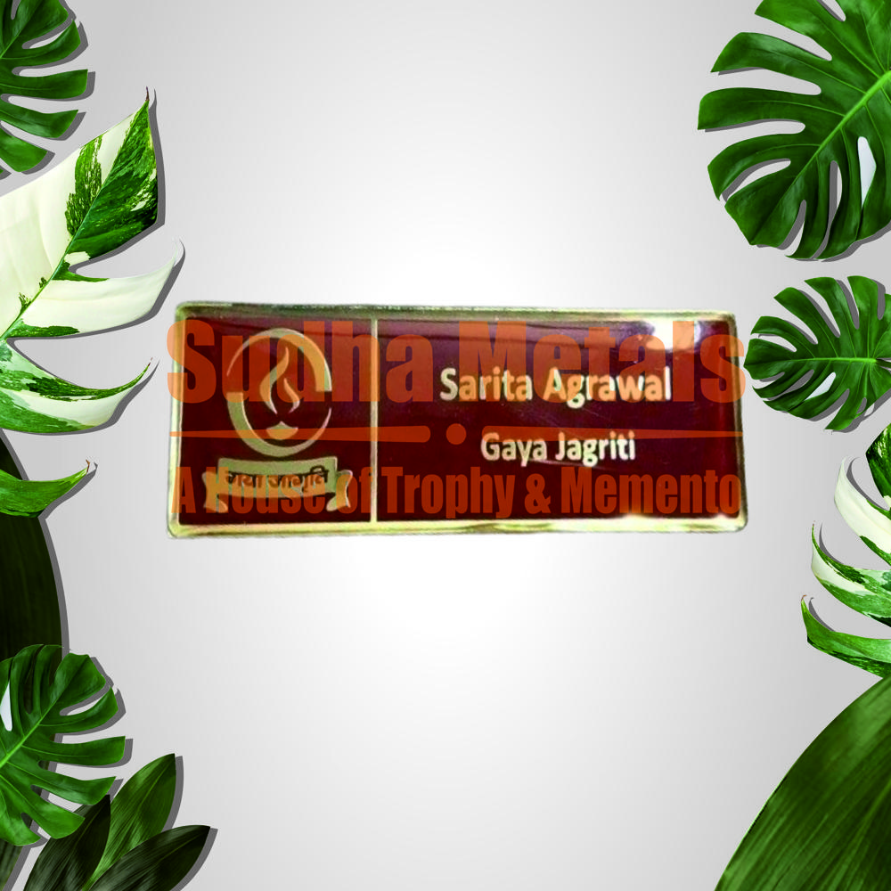 Metal Badges - Metal, Standard Size, Various Colors | Smooth Finish, Custom Logo, Round Shape For Versatile Branding Solutions