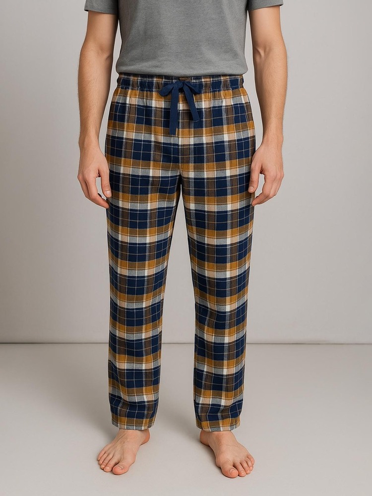 Mens  Woven  Flannel  Pants