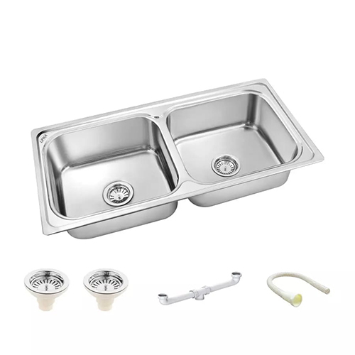 Stainless Steel Double Bowl Kitchen Sinks - Feature: Corrosion Resistance