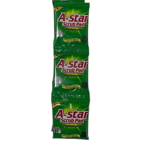 A Star Green Scrub Pad
