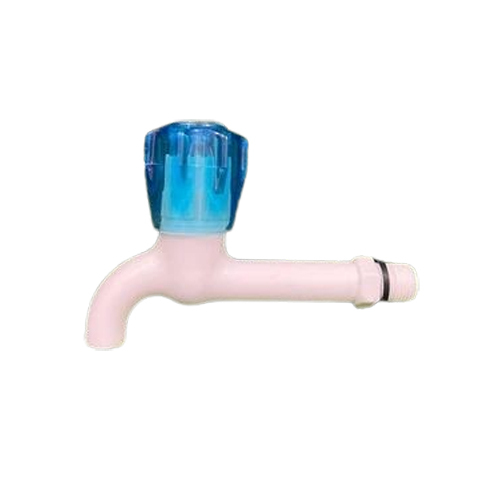Plastic Long Body Tap - Color: White And Blue