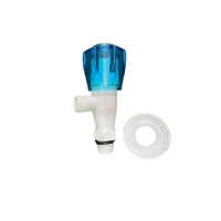 Pvc Angle Valve - Color: White And Blue
