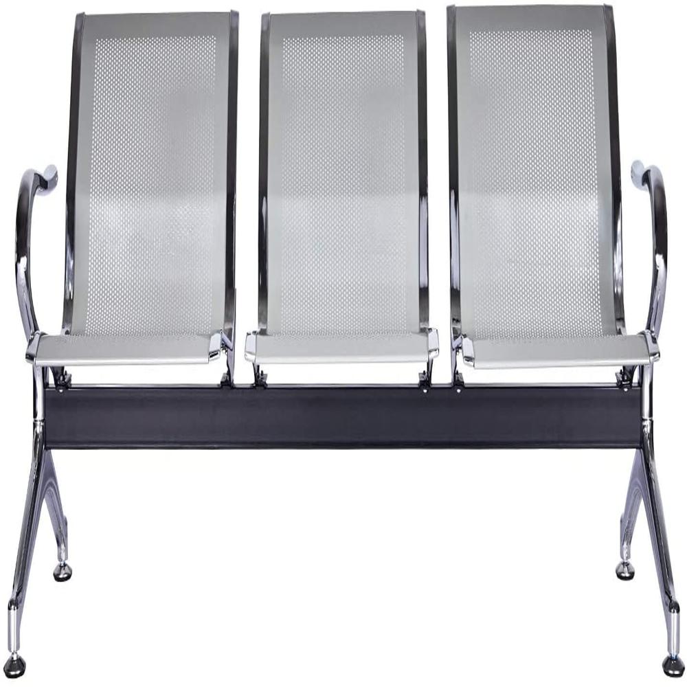 3 Seater Stainless Steel Waiting Chair