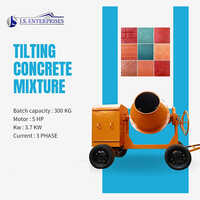 Tilting Concrete Mixture - Color: Orange Paint Coated