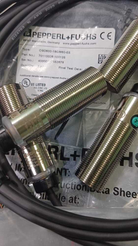 PEPPERL FUCHS INDUCTIVE PROXIMITY SENSOR, OBD600-18GM60-E5