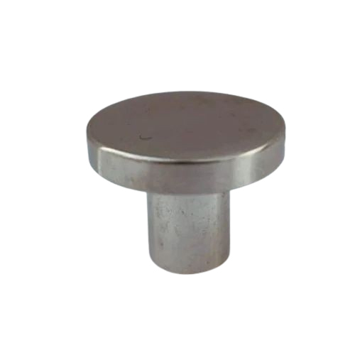 Stainless Steel Door Knob - 5mm Thickness | Polished Surface Finish, Silver Color, Screw-In Installation, Versatile for All Door Types