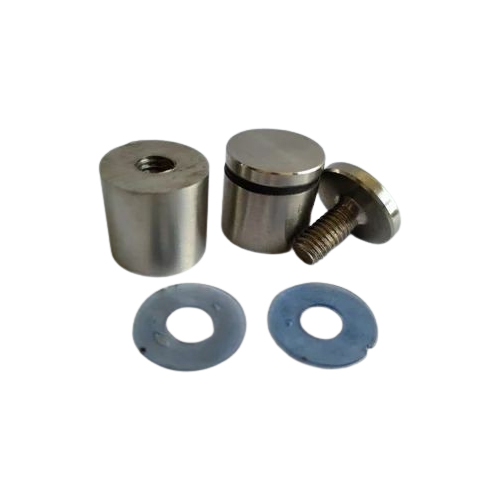 Silver Polished Stainless Steel Glass Stud - Feature: Corrosion Resistance