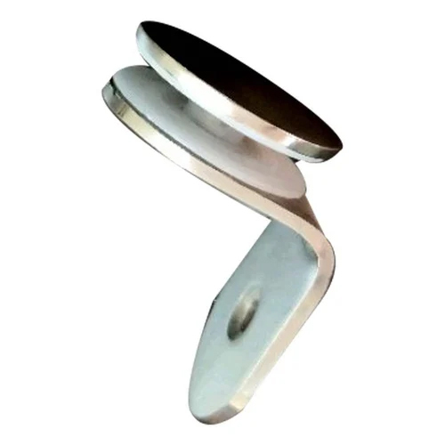 Steel Polished Round L Connector