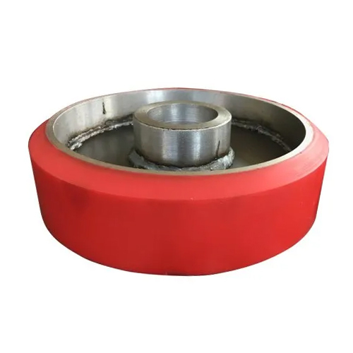 Pu Trolley Wheel - Color: Red