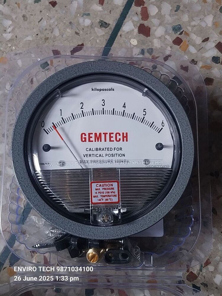 GEMTECH Differential Pressure Gauge Distributor From Datia Madhya Pradesh