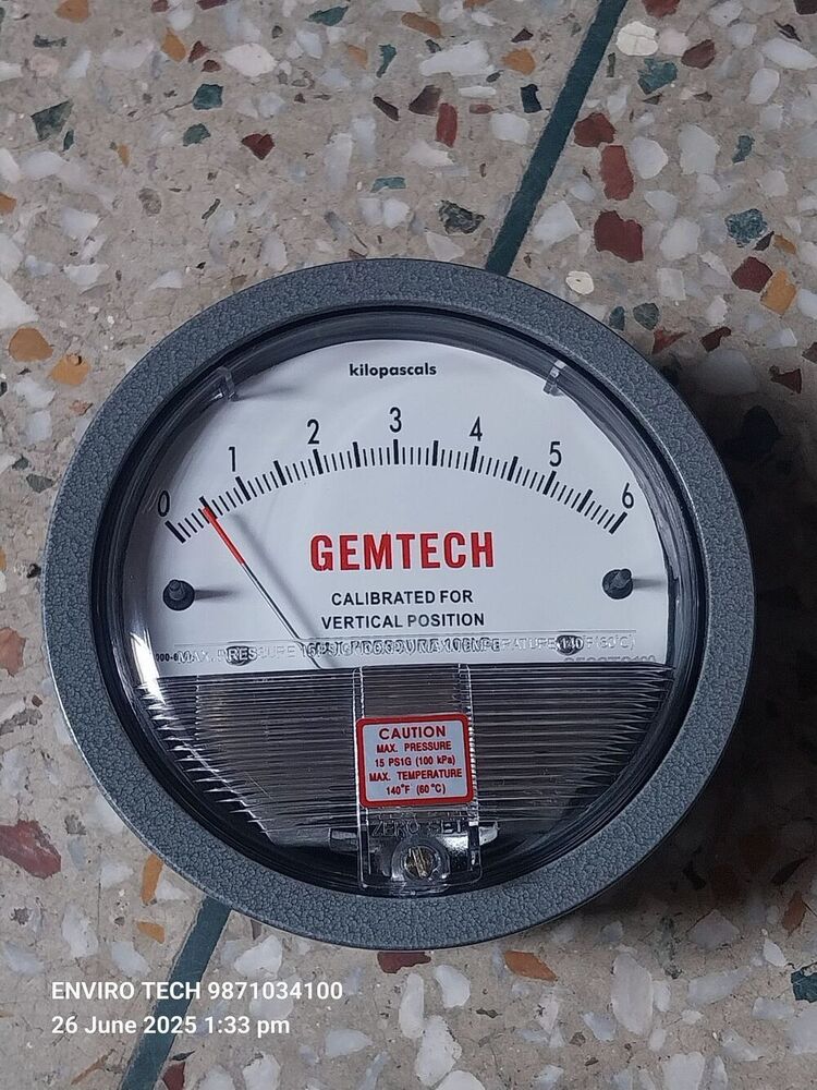 GEMTECH Differential Pressure Gauge Distributor From Datia Madhya Pradesh