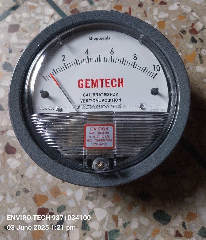 GEMTECH Differential Pressure Gauge Distributor From Chennai Tamil Nadu
