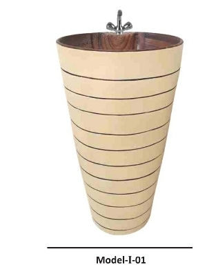 Glossy Surface One Piece Basin