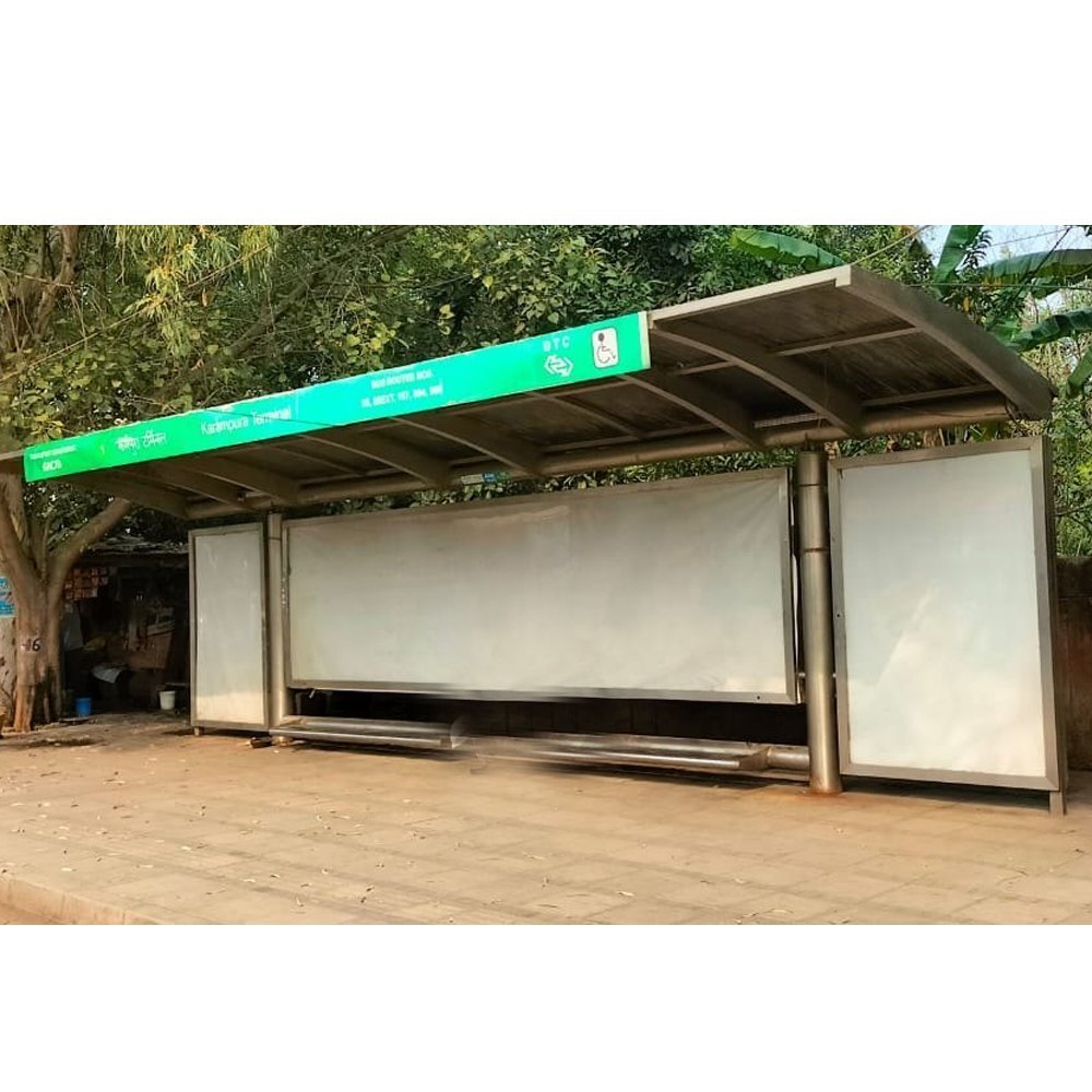 Bus Stop Shelter Roof With Solar Panel