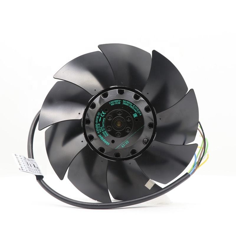 Ebmpapst A2D200-AH18-01 230V/400V AC 68/70W 0.17A Ball Bearing 200mm Electric Cabinet Siemens Inverter Axial Cooling Fan