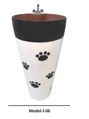 One Piece Attractive Look Pedestal Basin