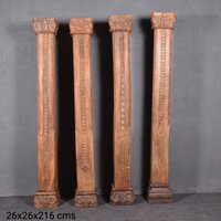 Wooden Vintage Pillar - Application: Hotel Banglow