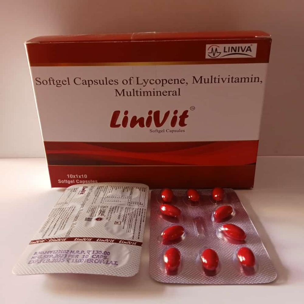 Linivit Capsule (Lycopen Multivitamin And Multi Mineral Capsul) - Dosage Form: As Per Doctor