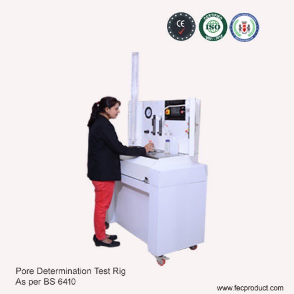 Pore Determination Test Rig - Stainless Steel, 220-240 Volt Electric Power, Automatic Operation | Silver Color, Industrial Grade, Accurate Permeability Testing Equipment
