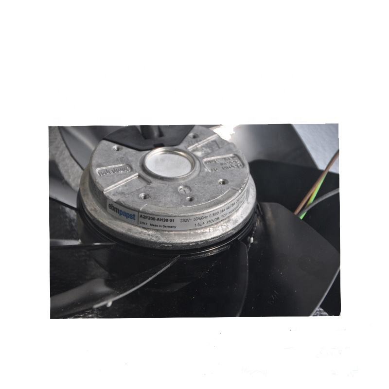 Ebmpapst A2e200-ah38-01 230vac 0.3a 64w 200mm 2600rpm Outer Rotor Electric Control Cabinet Motor Axial Cooling Fan - Color: Black