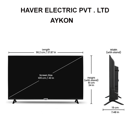 43 Inch Smart Cloud 512mb Led Tv - Color: Black