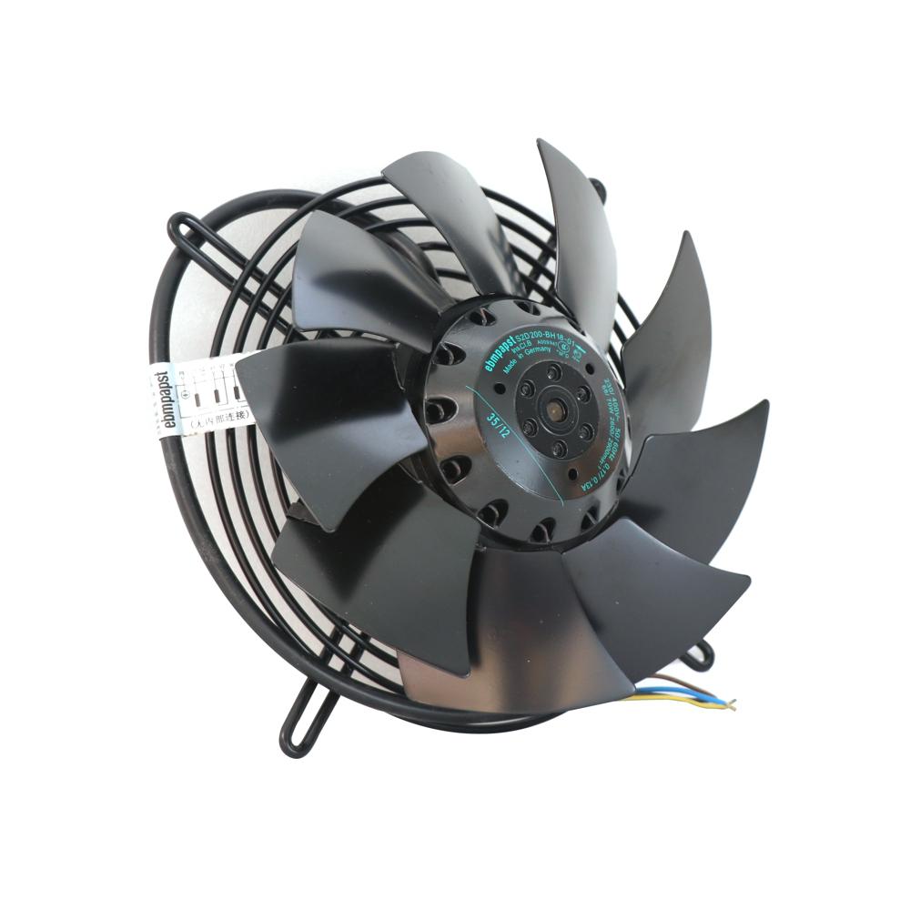 Ebmpapst S2d200-bh18-01 M2d068-bc 200mm 0.17a 68w 400v Ac 2600rpm Electric Control Cabinet Axial Cooling Fan - Color: Black