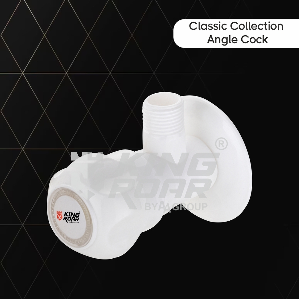 Devam Round Slim Plastic Shower For Bathroom - Color: White