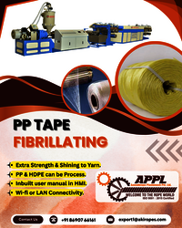 75mm PP Tap Fibrillating Extrusion Plant
