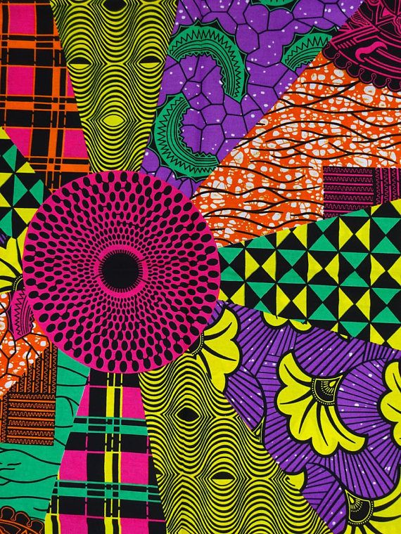 African Wax Print 100% cotton 