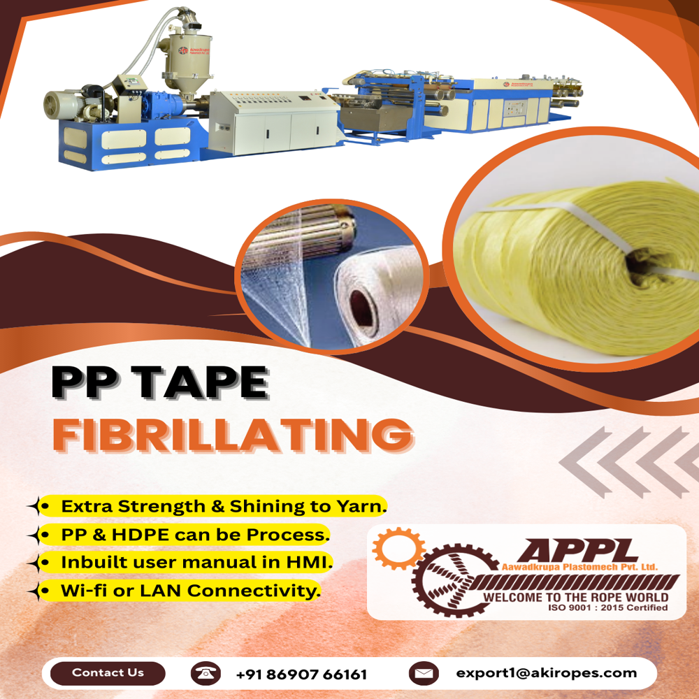 80GF PP TAP FIBRILLATING EXTRUSION PLANT