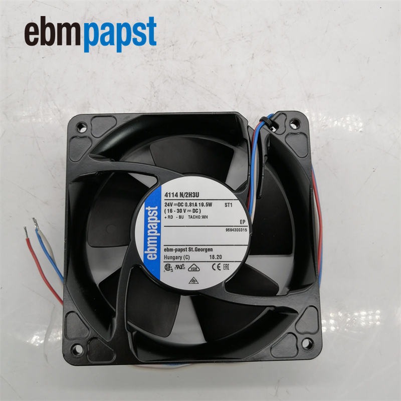 ebmpapst 4114N/2H3U 24V DC 19.5W 119*119*38mm Inverter Axial Cooling Fan