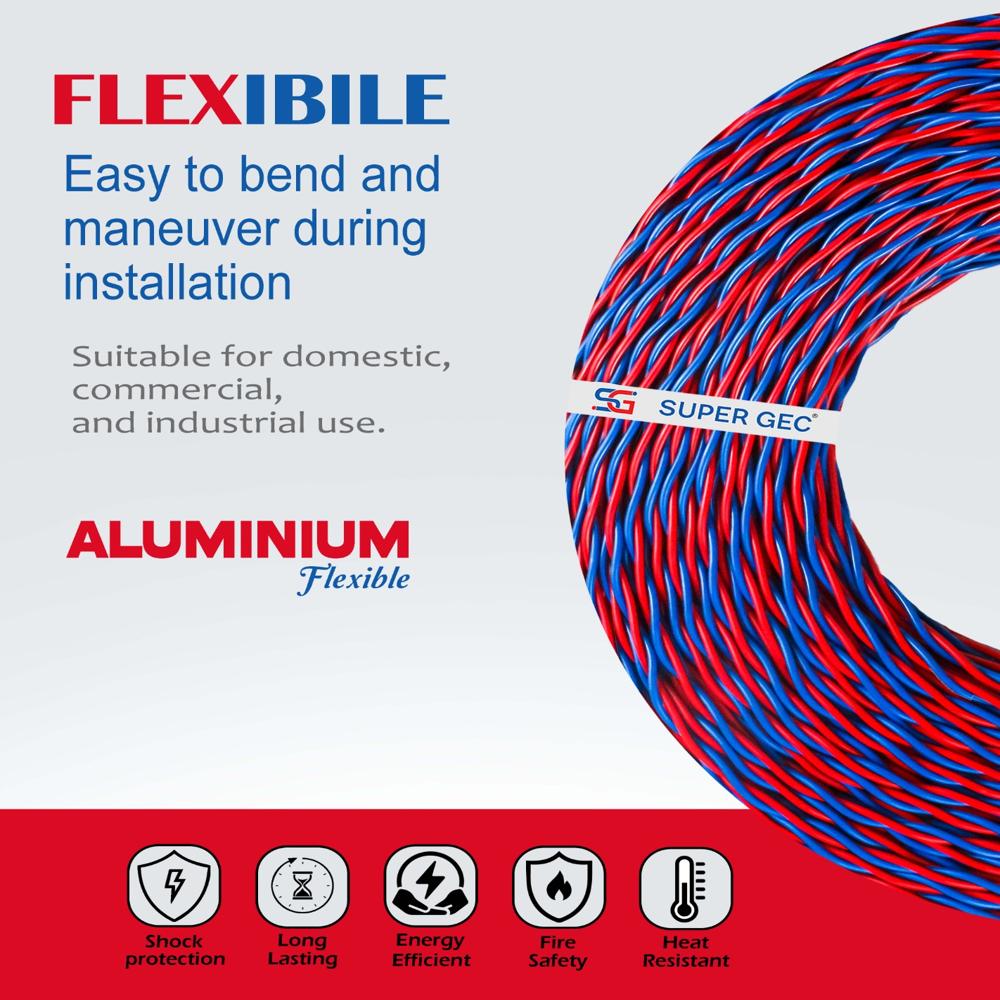 14-76 Gec Aluminium Flexible Polypack 90 Mtr - Color: Multi Colors