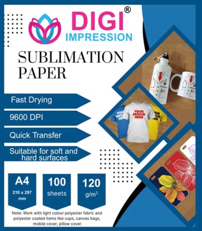 DIGI IMPRESSION A4 120 GSM Sublimation Paper