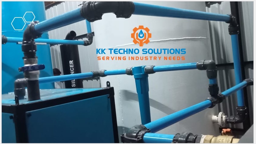 Compressed Air Pipe Fitting With Connectors - Application: Industrial