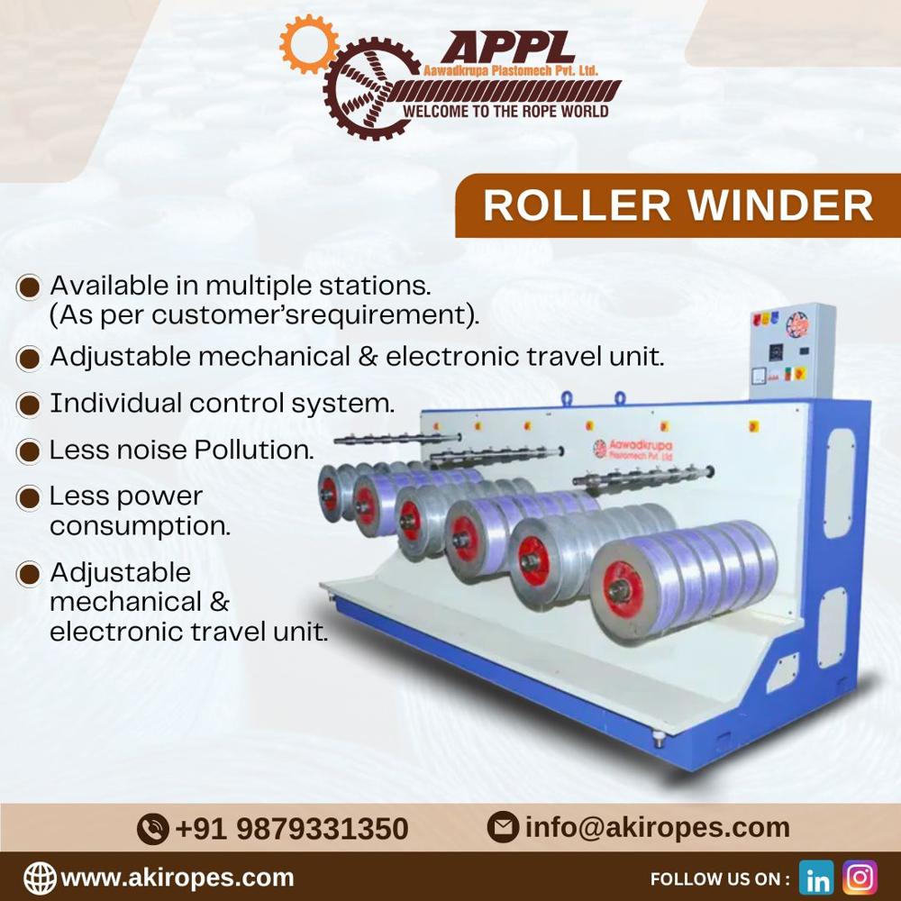 Roll Winder - Capacity: 105 Kg