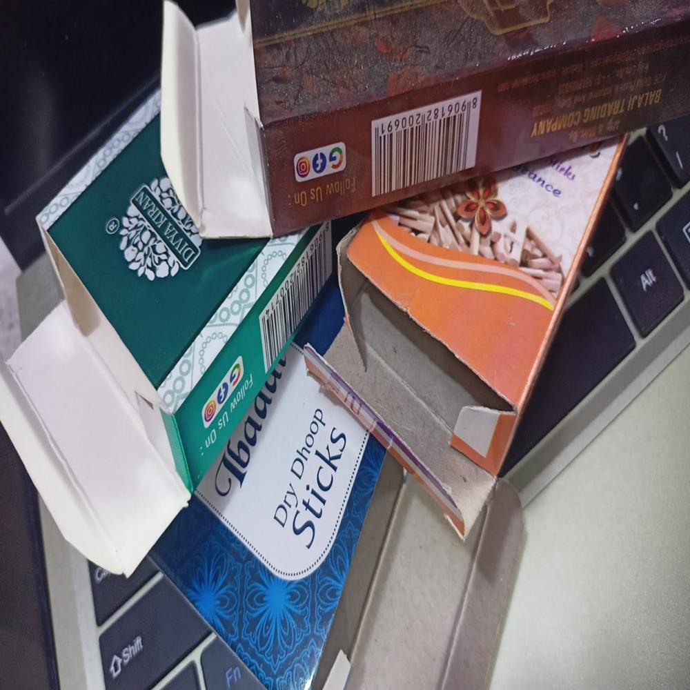 Dhoop Stick Packaging Box - Coating Type: Gloss
