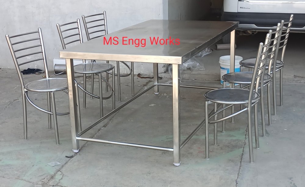 Modern Stainless Steel Dinning Table